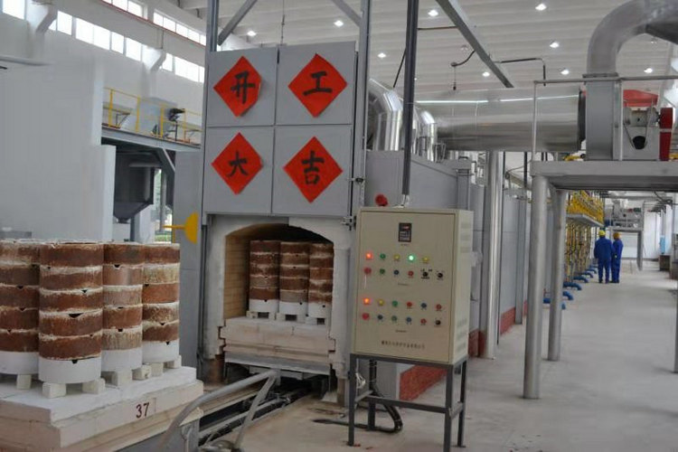 热烈庆：南壹定发特瓷年产2400吨氧化铝煅烧窑焚烧运行