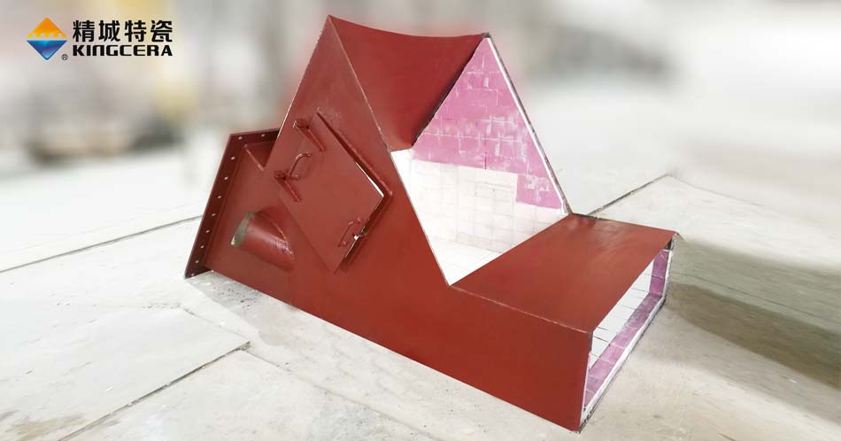 立磨进料溜槽_入磨溜槽耐磨衬板