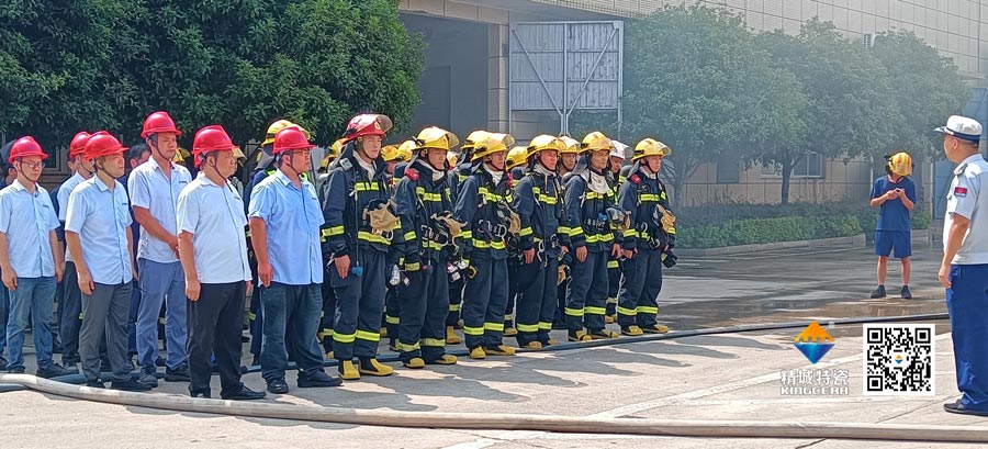 壹定发起劲配合消防联合演练，，，共筑清静生产防线