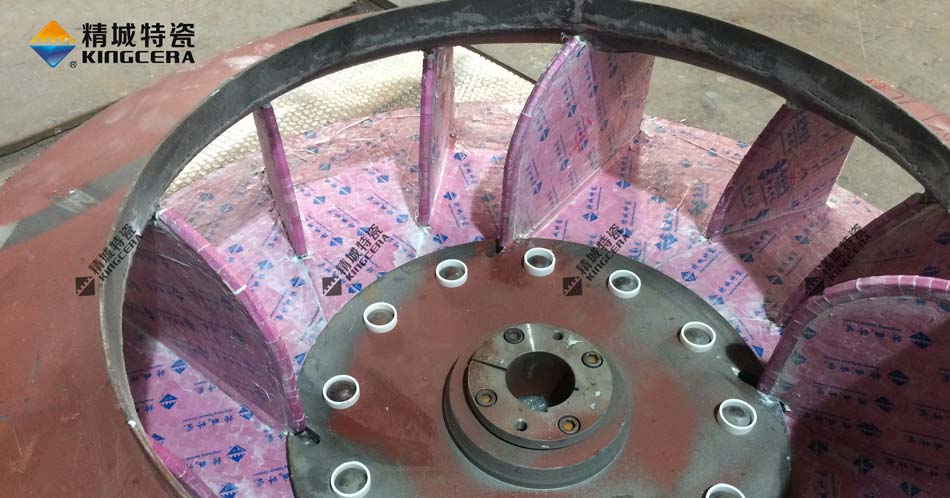 湖南壹定发耐磨陶瓷风机叶轮-陶瓷风机叶片-陶瓷风机